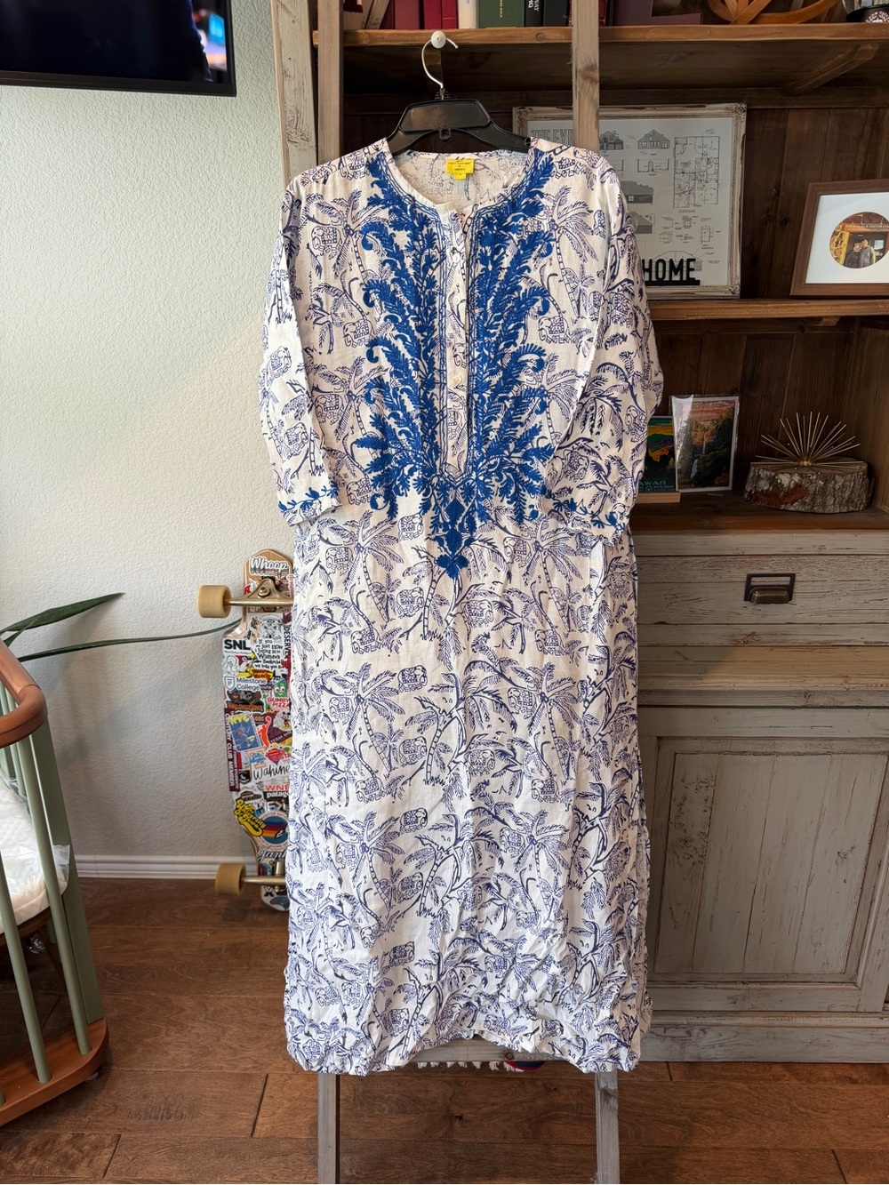 Roberta Roller Rabbit women’s for Gorsuch linen maxi dress size medium